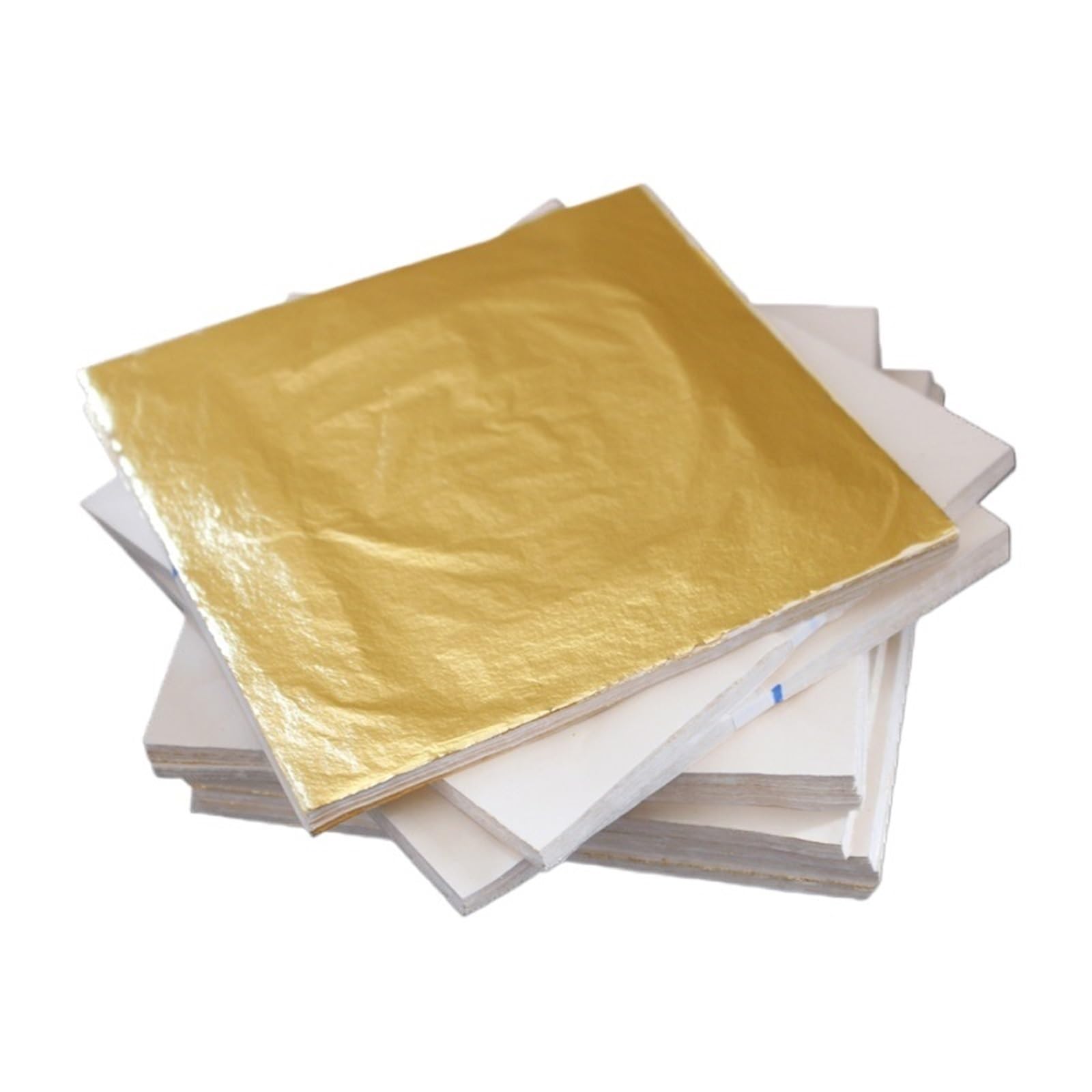 Feuille d'or Lot de 1000 Feuilles de cuivre Imitation Feuille d'or 16 cm for Papier de Conception Artistique et Artisanale
