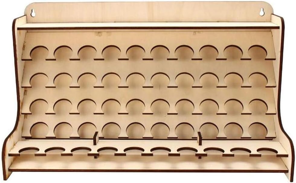 Wooden Paints Bottles Rack Modular Stand Storage Rack DIY Art Painting Tools, Acrylics Paint Stand Organizer,Tattoo Paint Brushes Display Stand,Painting Brushes Tray,Epoxy Tools Storage Model Box