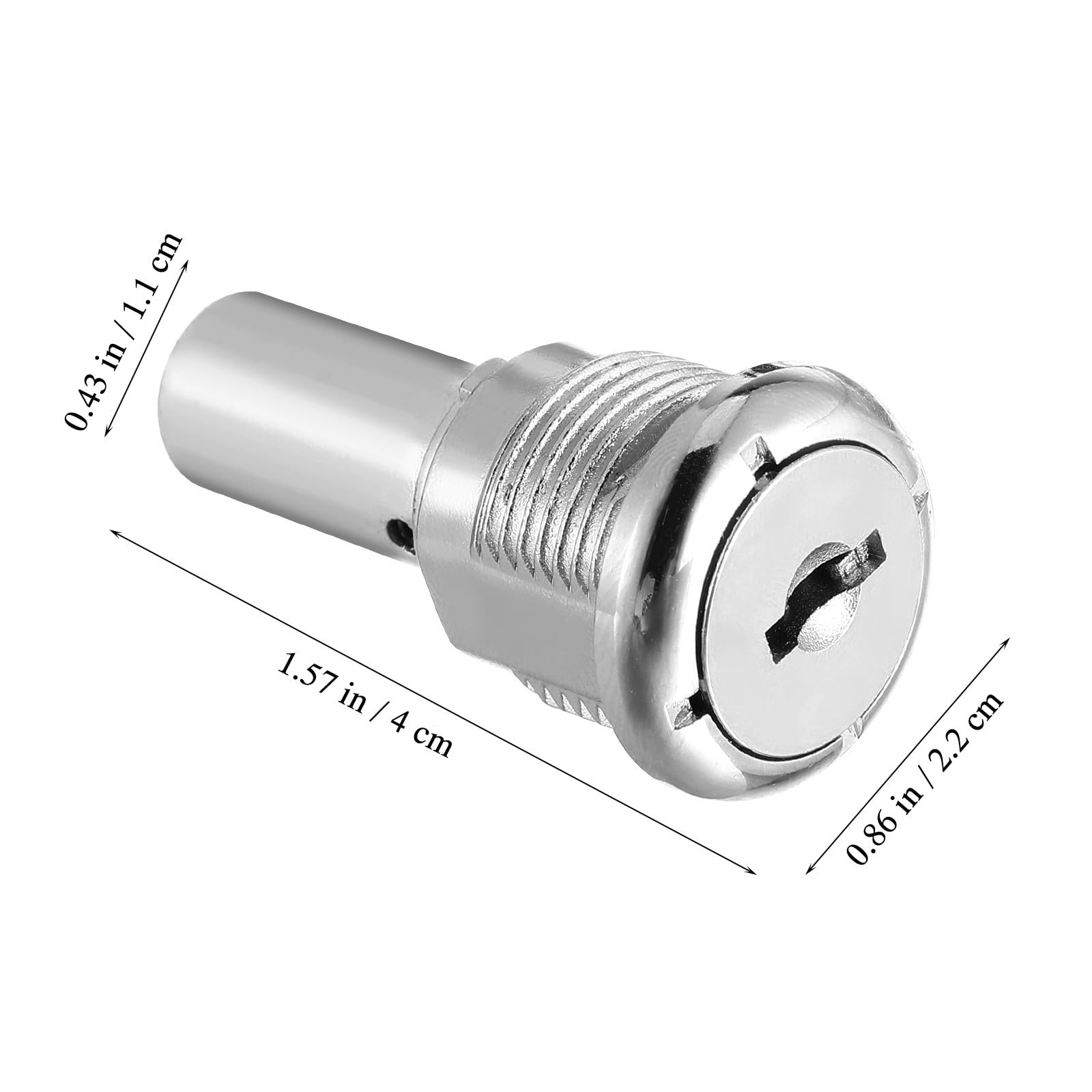Serratura per Macchinetta Distributore Automatica Chiave, Facile Installazione, Materiale Metallo e Plastico Argento, Adatta per Chiavi Chiusura Dispenser