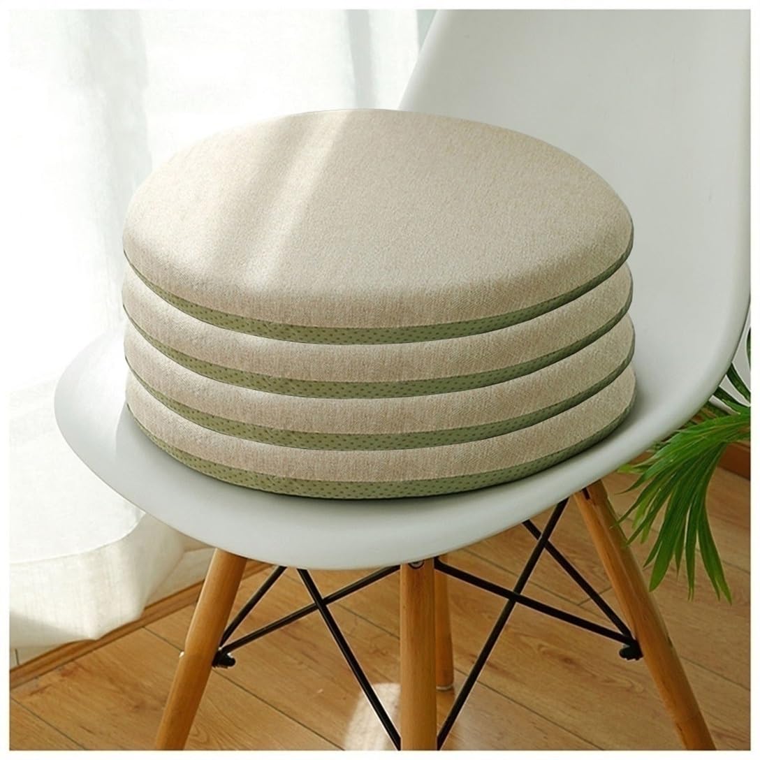 Cojín Redondo para Silla, cojín Redondo Suave de Espuma viscoelástica, Almohadillas Redondas para Silla con Cremallera para Exteriores, Taburete Alto, Comedor, Sala de Estar