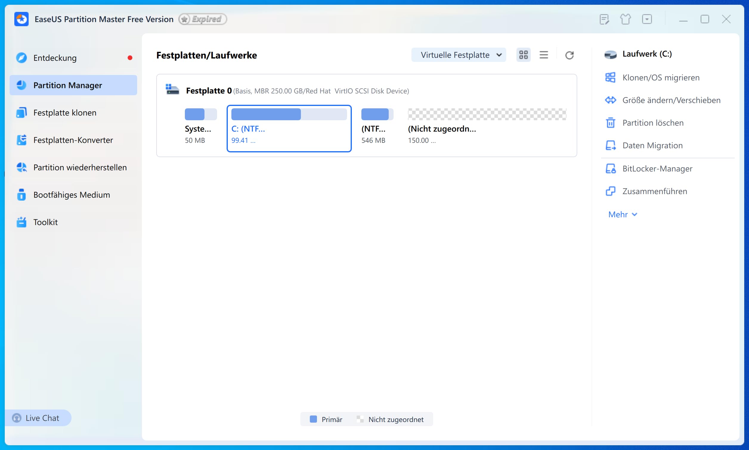 EaseUS Partition Master Pro 19 - Festplattenverwaltung - Betriebssystem migrieren - Boot-Medium - Lebenslange Lizenz 2 PCs Win 11, 10, 8,1, 7