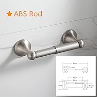 Vista 2 de BGL Bathroom Hardware Set Brushed Nickel Adjustable Expandable Bath Towel Bars Bathroom Accessory Set Towel Racks 8-Pieces Wall Mount 8 piezas