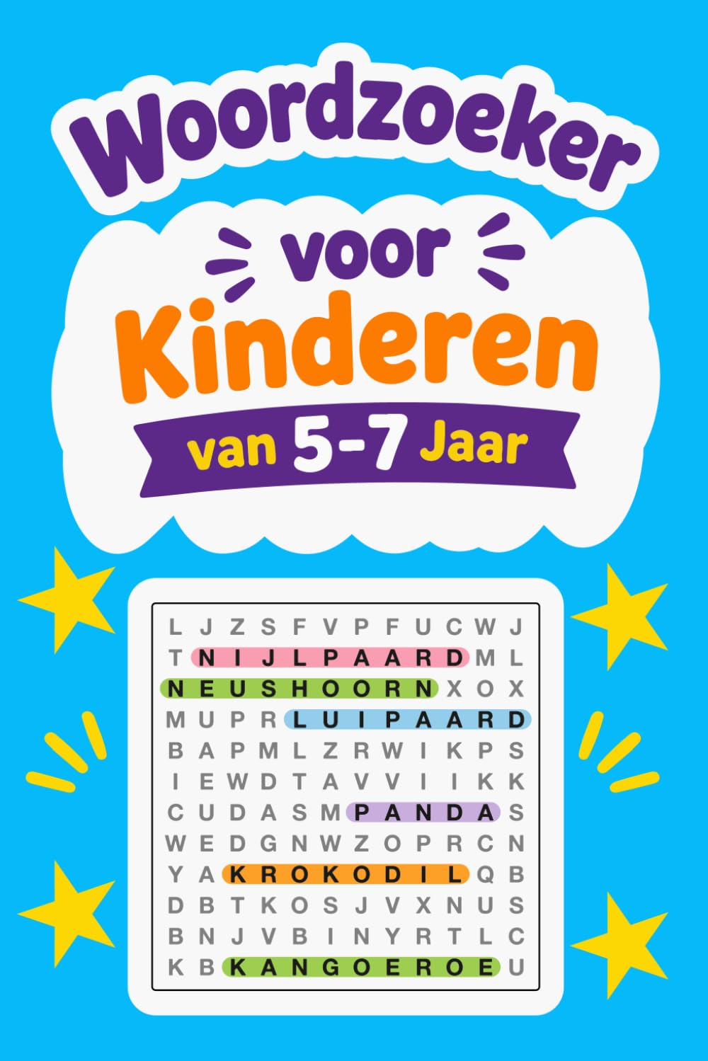 Woordzoeker voor Kinderen van 5-7 Jaar: Leuke en Educatieve Woordpuzzels voor Slimme Kinderen