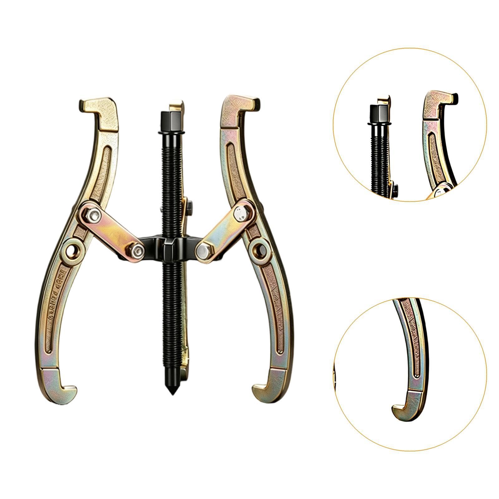 Extractor de Rodamientos de 3 Mordazas, Extractor de Engranajes, Acero Al Carbono, Ajustable, de Alta Resistencia, con Mango Antideslizante para Repar, 8inch