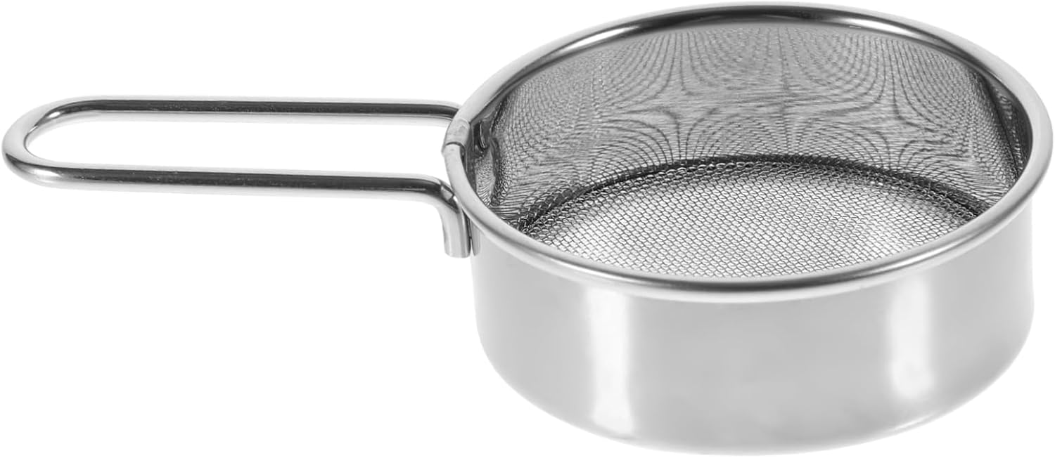 PRETYZOOM 4pcs Flour Sifter Fine Mesh for Baking Handheld Sieve for Powdered Sugar Cocoa and More Kitchen Tool for Easy Sifting and Baking Preparation