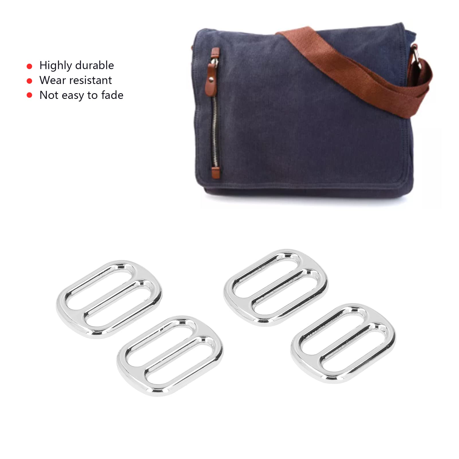 Riemgespen, 5/10/20 Stuks Metalen Pin Riemgespen Richter Tassen Riem Slider Schoenen Sluitingen DIY Lederen Hardware Accessoires 13/16/20/25mm (Color : Brass, Size : 20mm-5Pcs