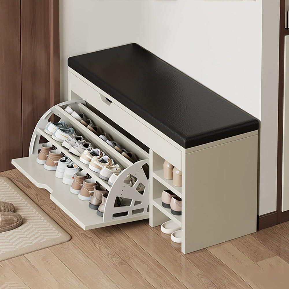 Meuble chaussure banc d'entrée pour stopper le désordre du couloir