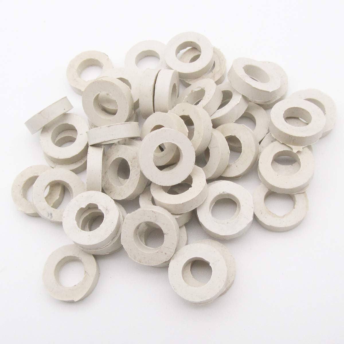 CKPSMS Brand - 50PCS#EF0644020000 White Cushion Ring Bushing Compatible with Tajima SWF Feiya and Other Chinese Embroidery Machine (Height 3MM)