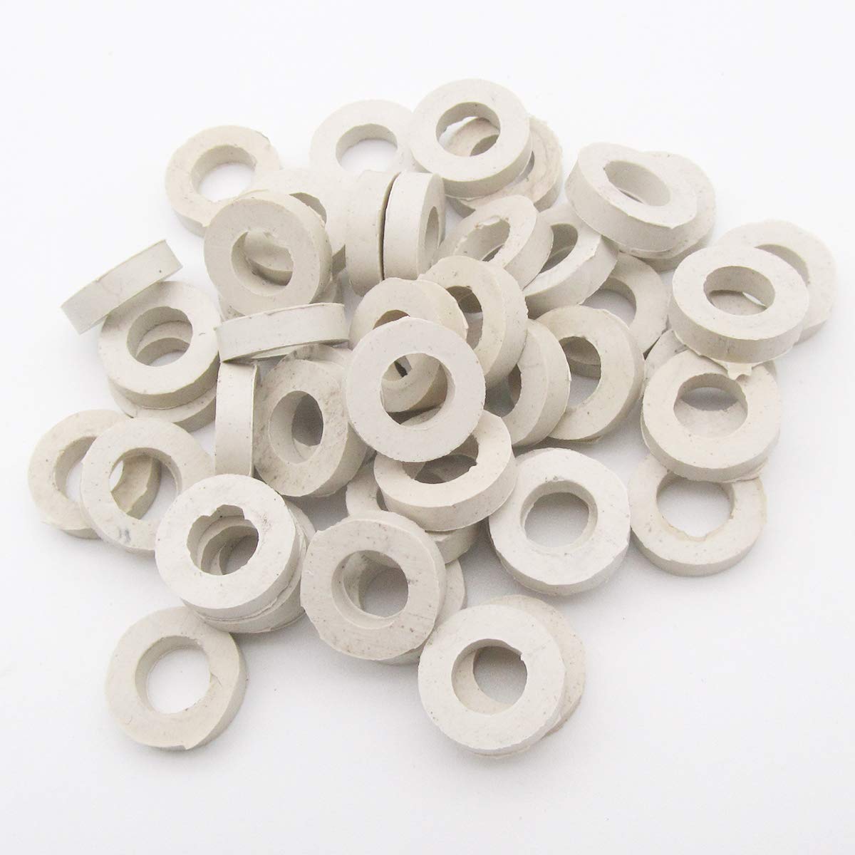 CKPSMS Brand - 50PCS#EF0644020000 White Cushion Ring Bushing Compatible with Tajima SWF Feiya and Other Chinese Embroidery Machine (Height 3MM)