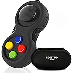 PILPOC Fidget Pad, Fidget Controller Toy for Highly Increased Focus, Reduced Stress & Anxiety, Enhances Productivity & Calms Nerves for ADHD, Remote Control Sensory Play for Kids