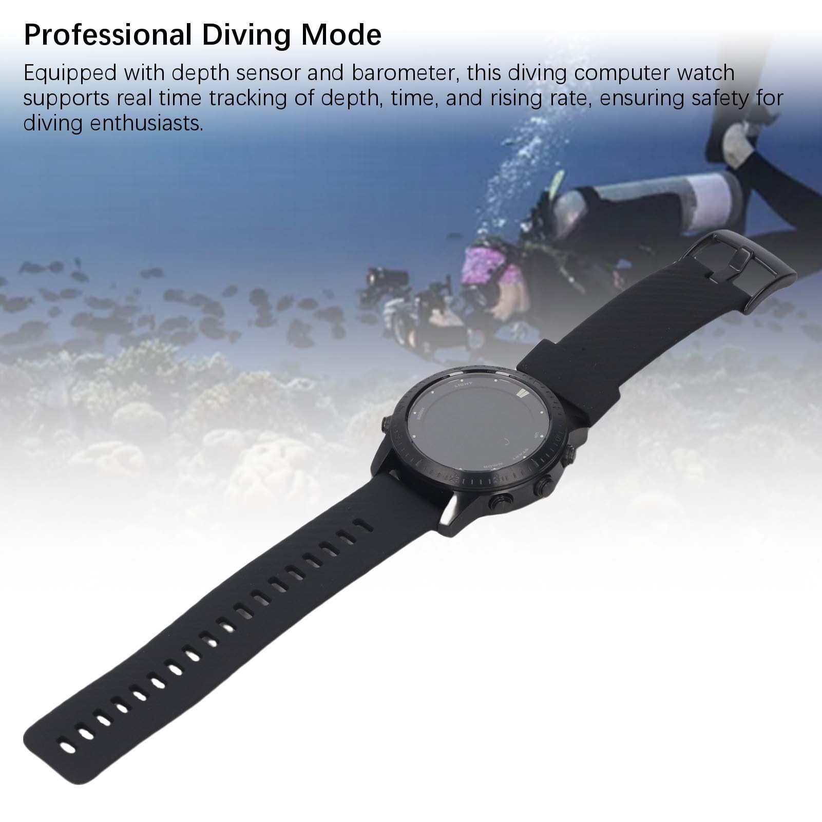 POENVFPO Buceo en la Computadora Vistía de Buceo con Modo de Profesional de 100 Metros a Impermeables