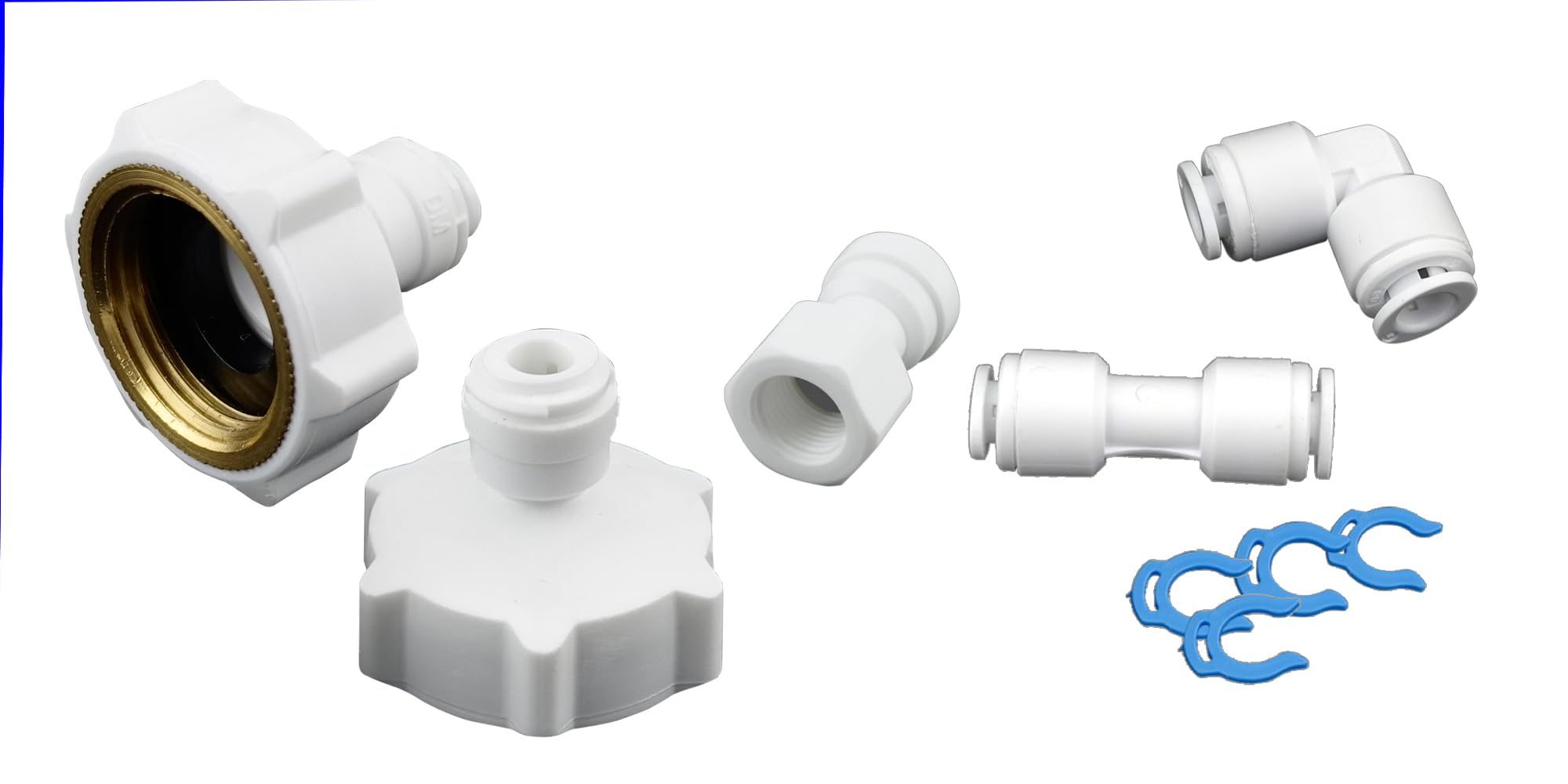 AS6KM-10m Wasserzulaufleitung Universal Anschluss-Set für Kühlschrank SbS Samsung Siemens Haier LG Bosch AEG uva. Wasserschlauch 1/4 Zoll