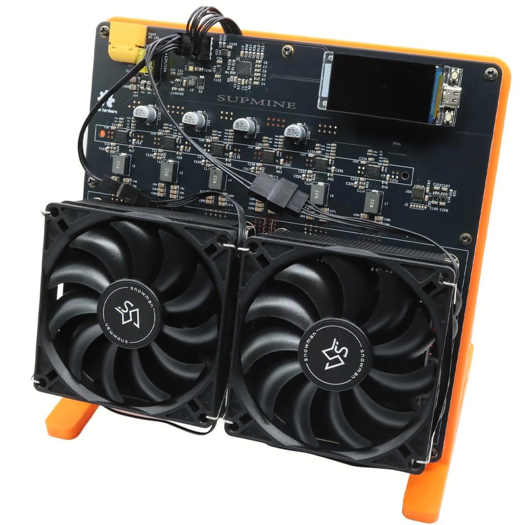 En Stock, Nuevo Minero Bitcoin Rev3.1 12TH/s, 200W, 16J/TH Eficiente, Chip BM1370, Máquina Cripto, 50dB Bajo Ruido, para Uso Doméstico y Minería de Código Abierto, Naranja