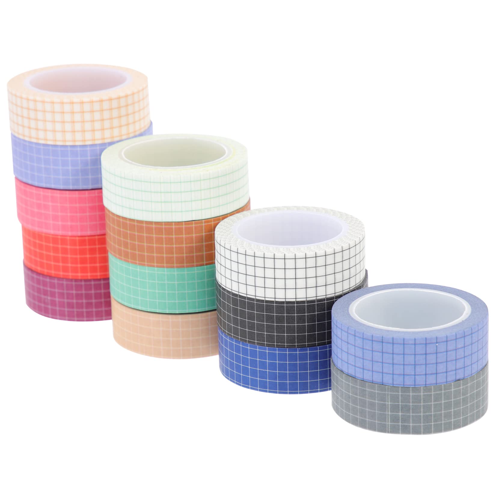 SHINEOFI 28rotoli Nastro Adesivo Decorativo Carta Motivo Per Scrapbooking e Per Decorazioni Di Diari e Articoli Di Cancelleria