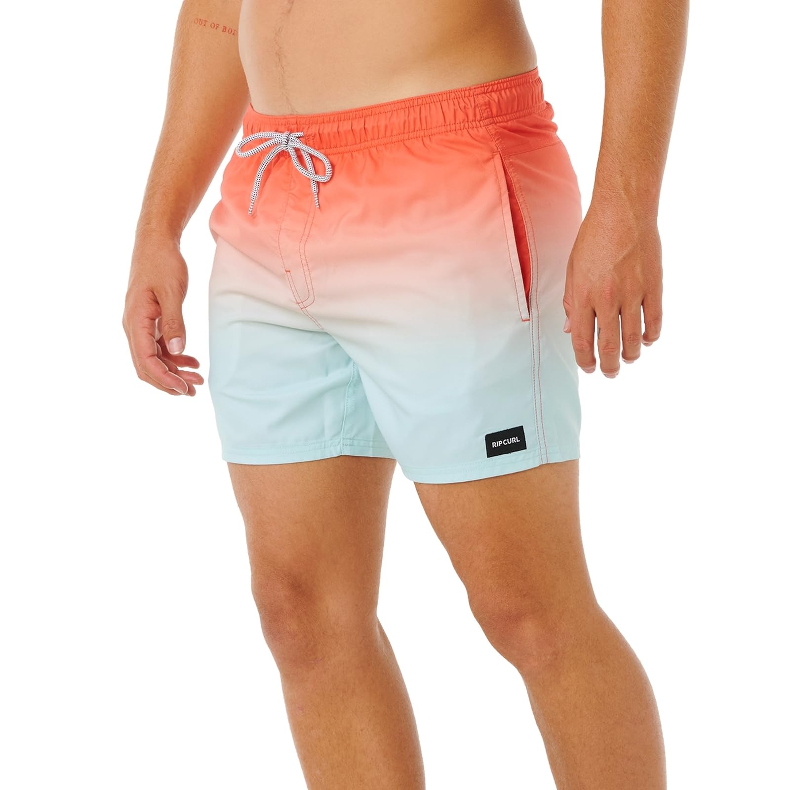 Rip Curl Men's Red Offset Fade Volley Boardshorts - M