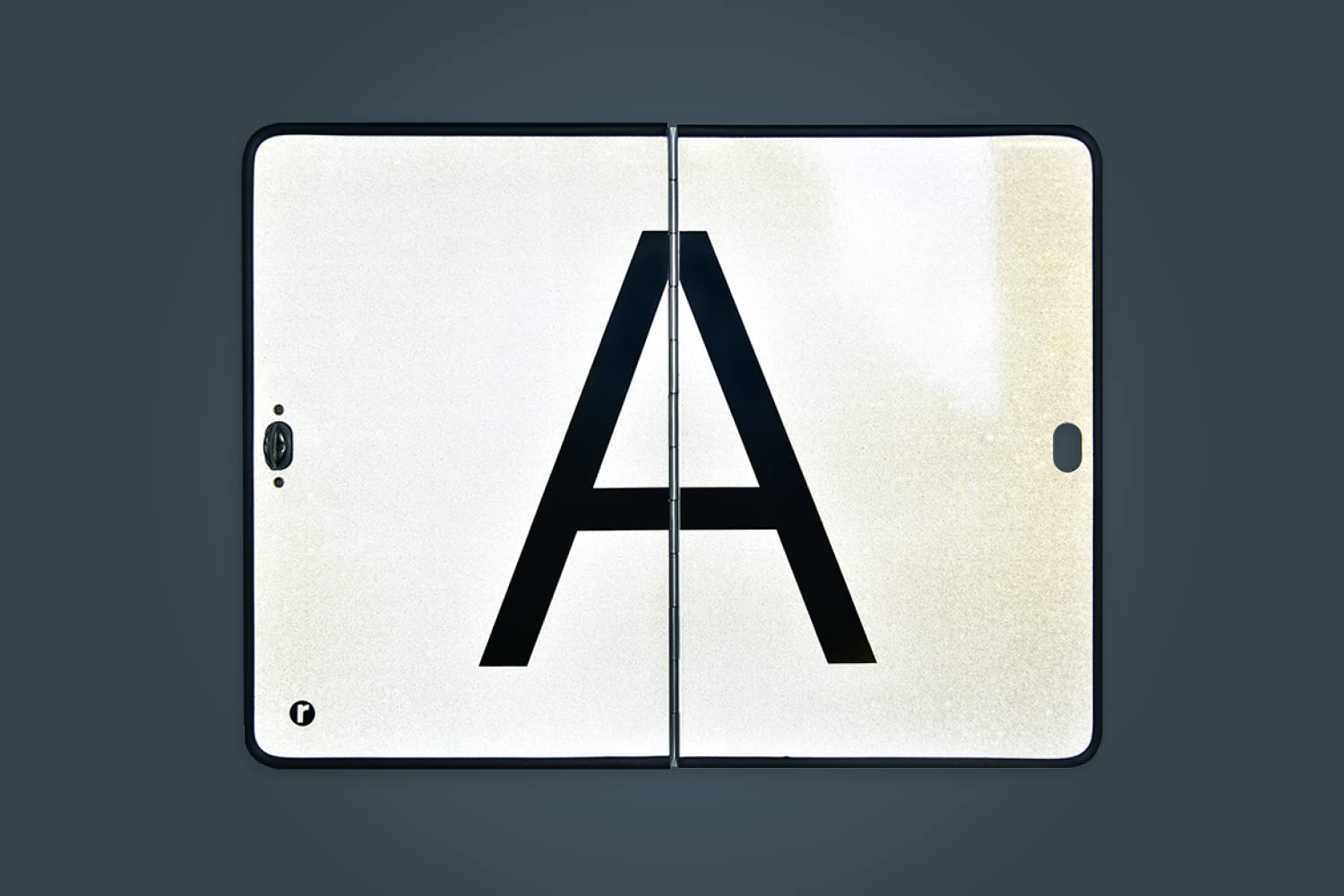 A-Tafel Klavierscharnier vertikal | A-Schild für Abfalltransport aus Aluminium | Klavierscharnier | vertikal klappbar | Kantenschutz wählbar | 400x300 mm | Warntafel Abfallschild (mit Kantenschutz)