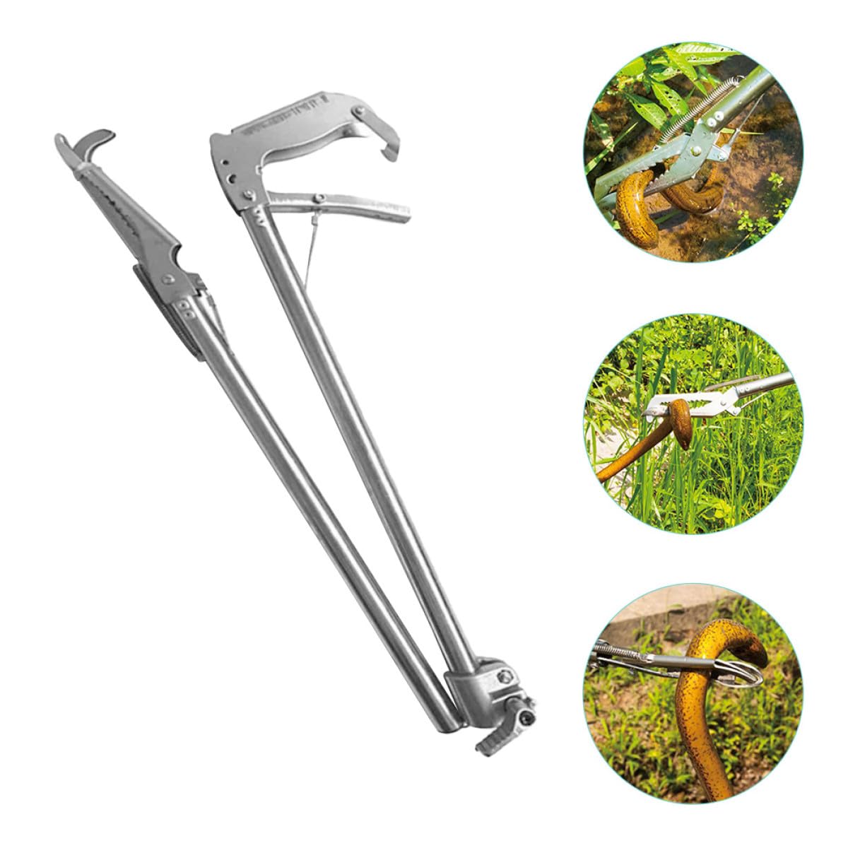 BESPORTBLE Pinza per Granchio e Serpente di Mare in Acciaio Inossidabile Antiscivolo Design Ampio Multiuso per Bbq e Picnic Resistente e Facile da Usare