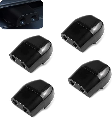 awlbed 4 repelentes de ciervos para automóvil, 1.96 x 1.57 x 0.78 pulgadas, ABS autoadhesivo de doble orificio, impermeable, dispositivo repelente