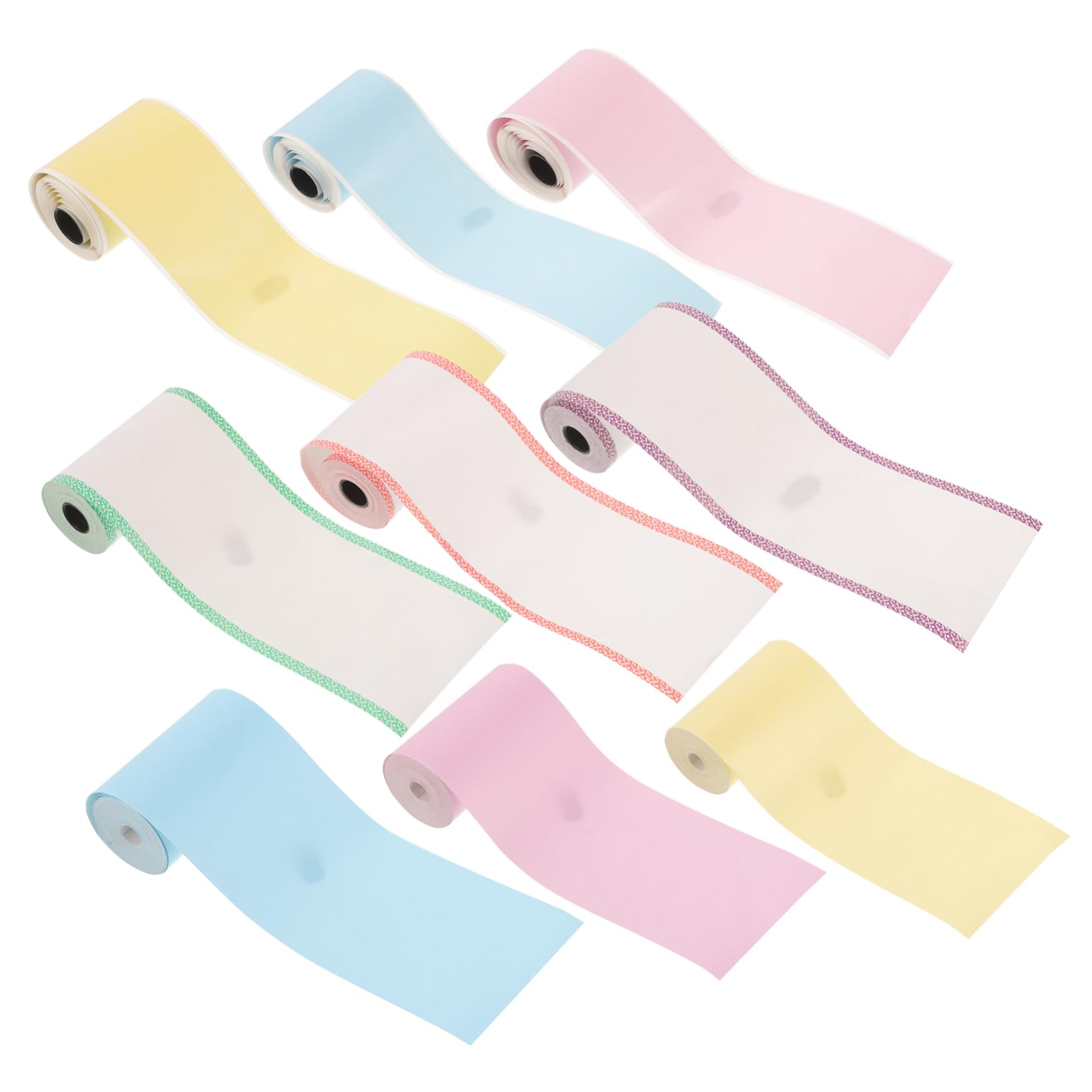 DOITOOL 4 Set Etichette Termiche Adesive Autoadesive Per Stampanti Mini Etichette Colorate Per Per Supermercati E Piccole Attività 9 * 4