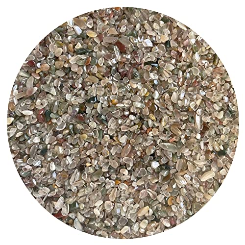 Image of 2 oz Lot Natural Semi Tumbled Gemstone Chips, Crushed Mini Crystals, Undrilled Crystal Chips (Mixed Agate)