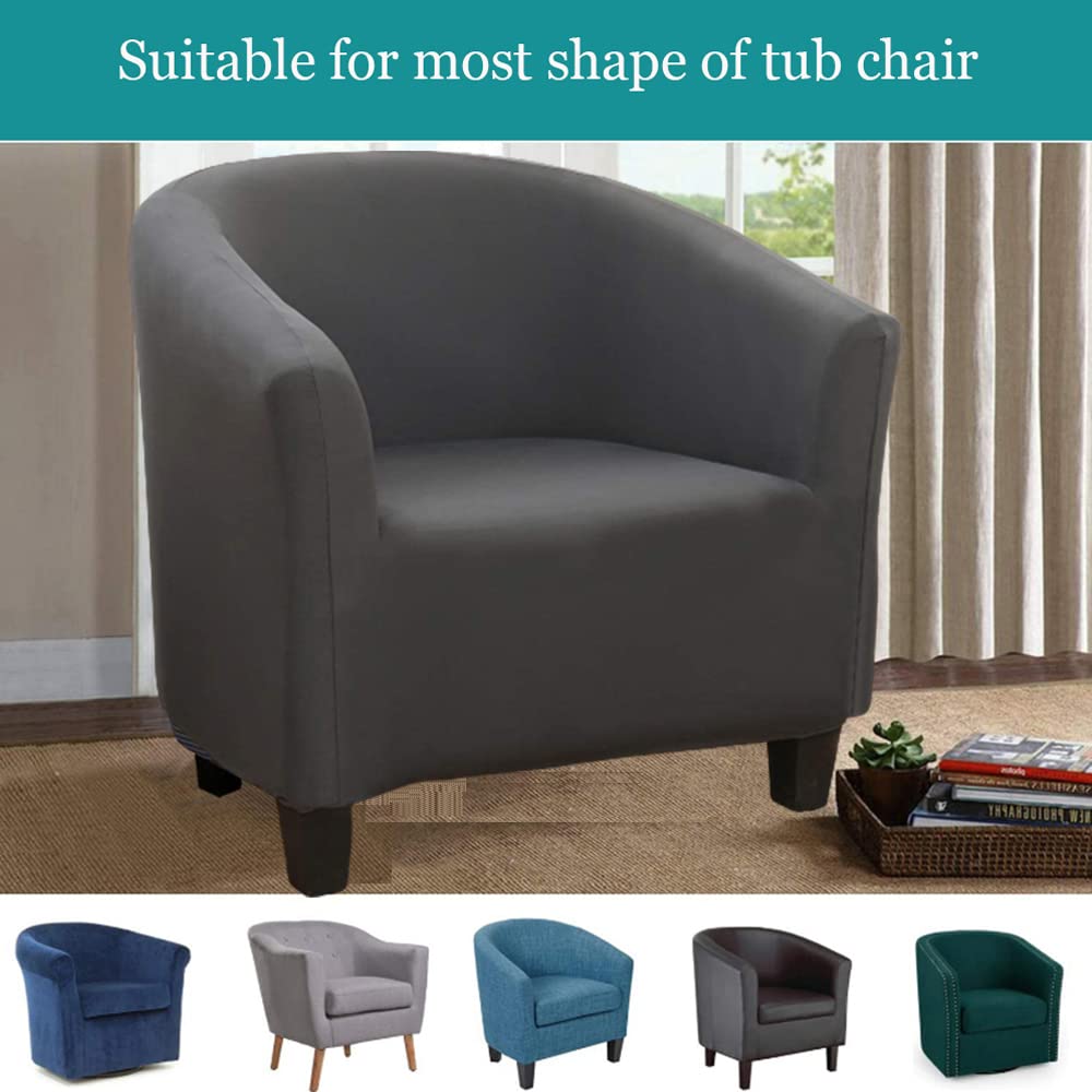 CHNSHOME Funda De Sillón Chesterfield 2 Piezas Fundas Para Sillas De Bañera Funda De Silla De Bar Funda De Sillón De Club Elástico Fundas De Silla De