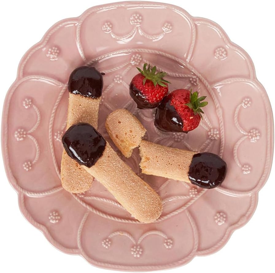 Juliska Jardins Du Monde Dessert/Salad Plate Assorted Set/4 - Blush