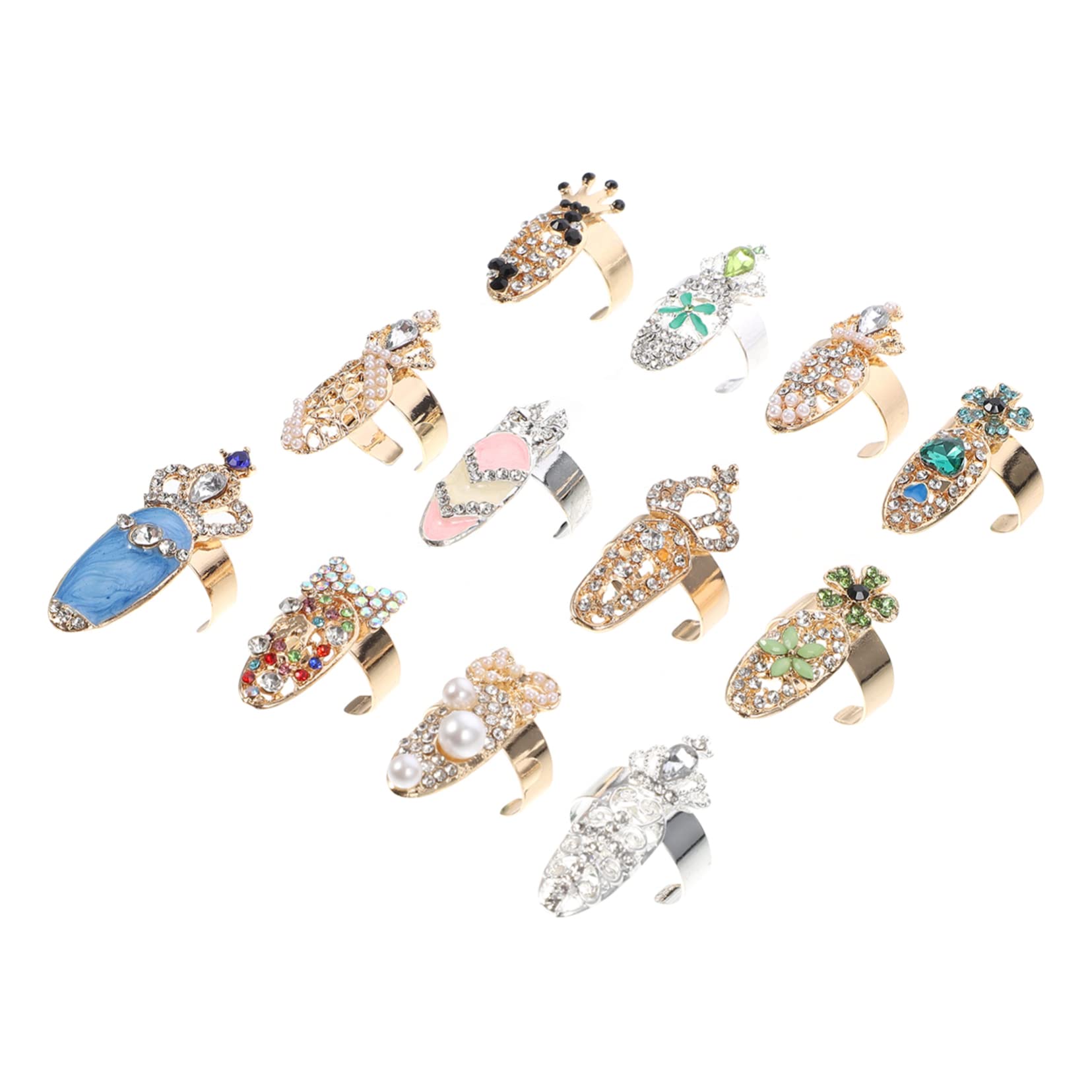 Healvian 48pezzi Decorazioni Per Unghie Accessori Per Nail Art Manicure e Decorazioni Per