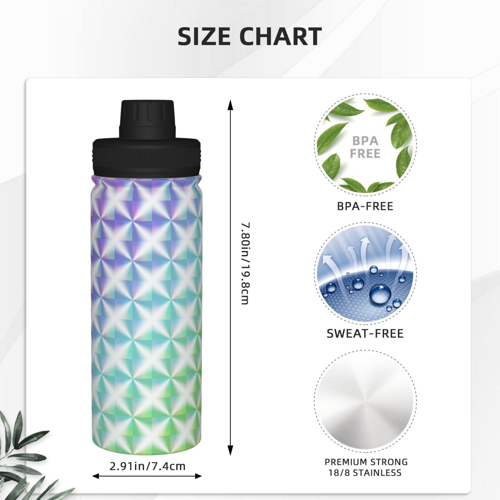 キラキラステンレスボトル Amazon | キラキラした虹色 水筒 真空断熱 保温 保冷 スポーツボトル