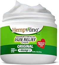 BulbHead As Seen On TV Hempvana Original Relief Cream Maximum Strength, The Hemp Cream for Muscle Joint Back Knee Shoulder Neck Elbow Hand Foot