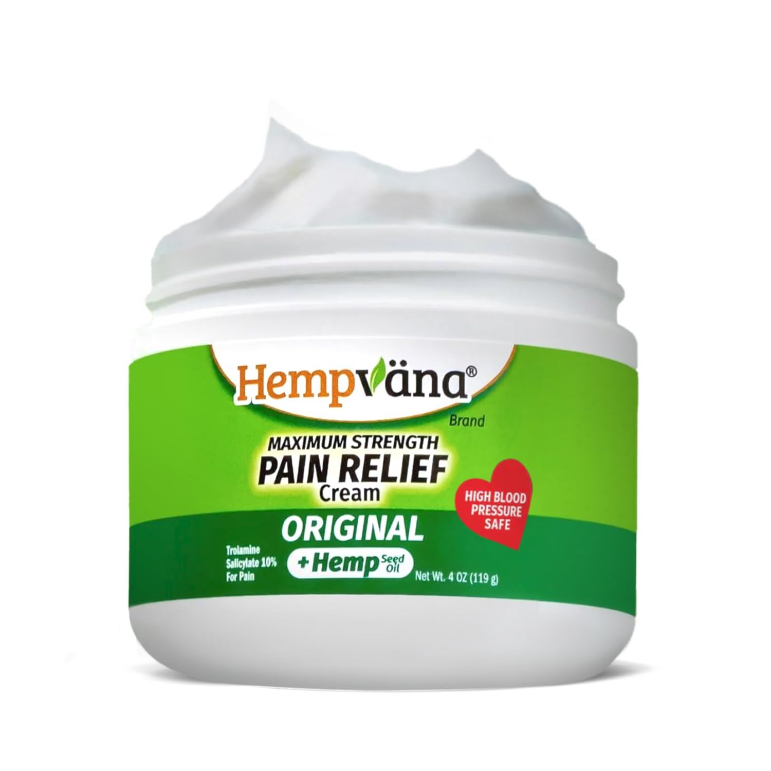 BulbHead As Seen On TV Hempvana Original Relief Cream Maximum Strength, The Hemp Cream for Muscle Joint Back Knee Shoulder Neck Elbow Hand Foot