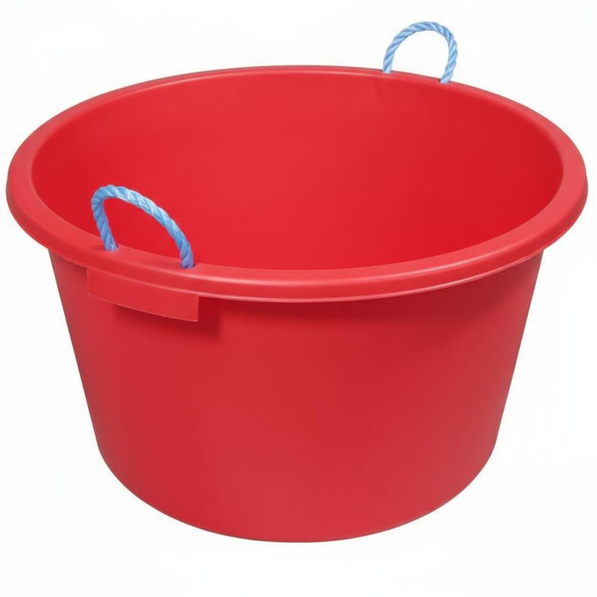 Ketobarrow Red Large Tub With Rope Handles Plaster Mixing Cement Muck Water Storage Bucket Stable Storage Tub - 70L (Red)
