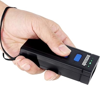 Symcode Barcode Reader, Handheld Mini, 2D, 1D, LCD Reading, Supports Bluetooth, 2.4 GHz Wireless, USB Connection, Compatible with PC, IOS, Android, Suitable for Stores, Offices, Logistics, Warehouses