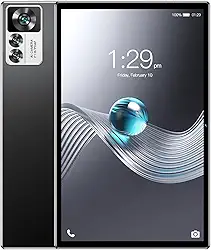 Tablet de 10.1 polegadas, Android 13 Tablet, 6GB RAM + 128GB ROM, Processador de 8 núcleo,WiFi, Bluetooth (Preto)