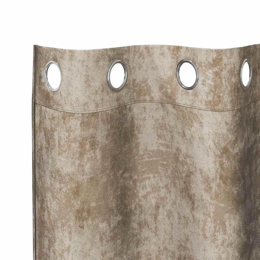 Juego de 2 cortinas de terciopelo champán, 140 x 140 cm, opacas para salón y dormitorio, cortinas térmicas modernas con aspecto de terciopelo para oscurecer la habitación y privacidad