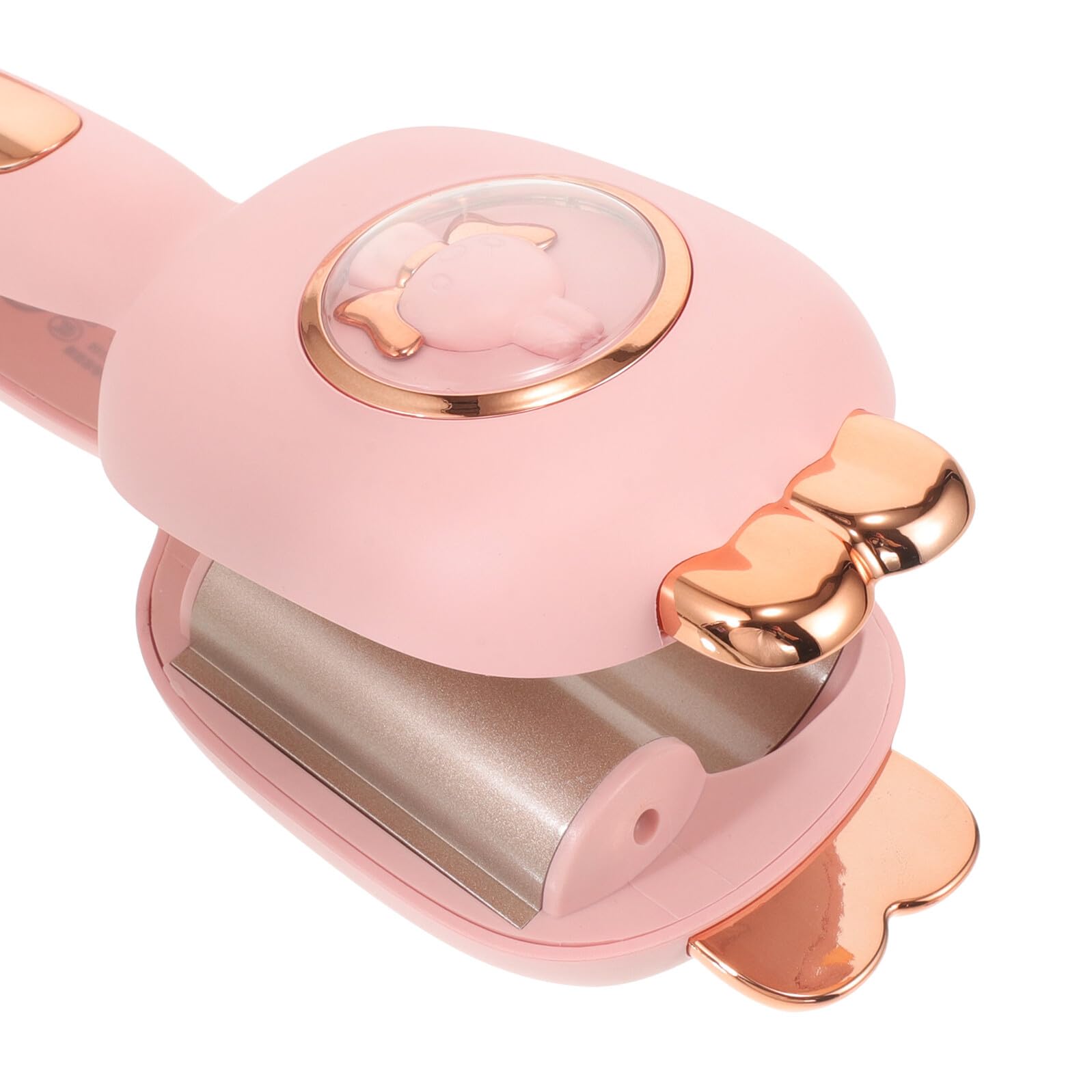 Arricciacapelli Ondulato 32mm Rosa in Abs e Smalto Ceramico