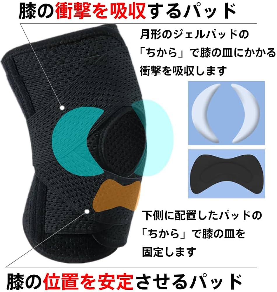 MIRAKO 通気性 ひざ 膝サポーター 左右兼用 膝サポーター 膝固定 M Amazon.co.jp: MIRAKO 日本の商店 通気性 ひざ 膝 サポーター