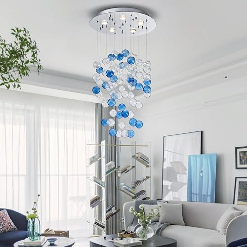 Miniatura 4 de Saint Mossi 22047 - Candelabros de burbujas, lámpara de diseño moderno, perfecto para el espacio vital, 20 x 38 pulgadas de alto, 5 enchufes GU10,