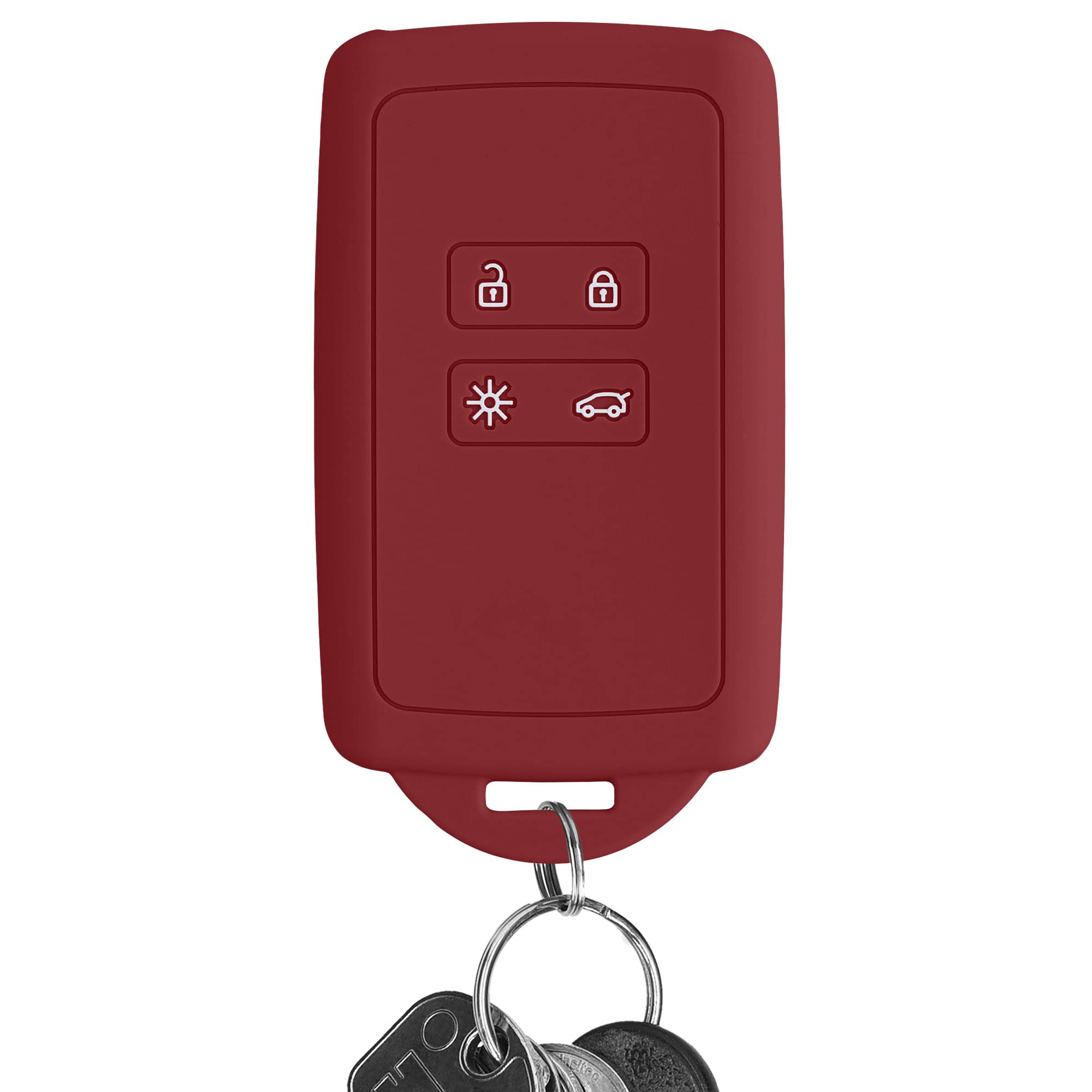 Kwmobile Cover Rigida Per Chiave Renault | Protezione Anti Graffio E Urto | Custodia Nero Compatibile Captur/Clio/Duster