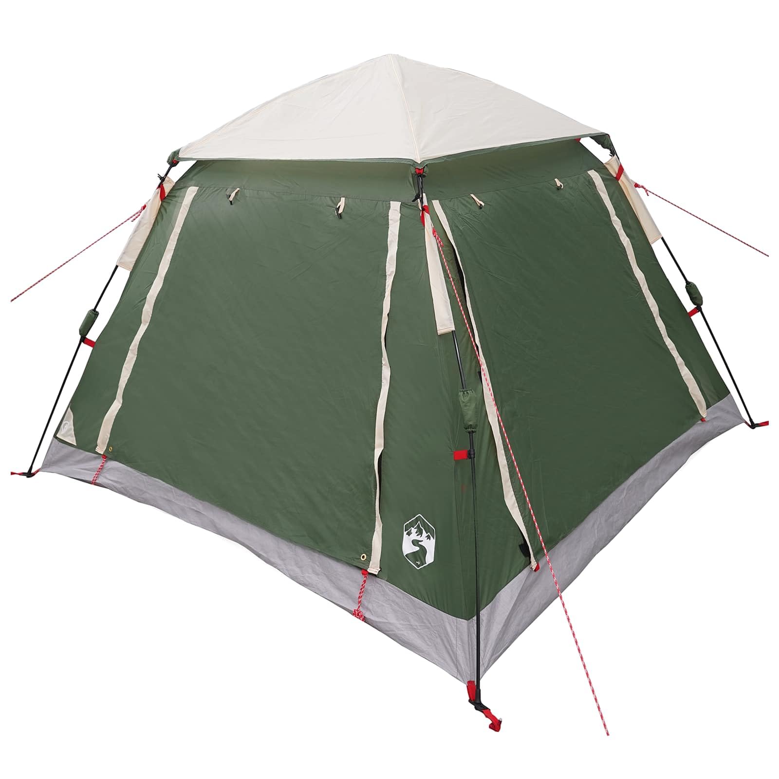 Instant Zelt, wasserdicht, Polyester, 185T, mit UV-Schutz, 2 Türen, 10 Heringe, 6 Seile, Transporttasche für Camping