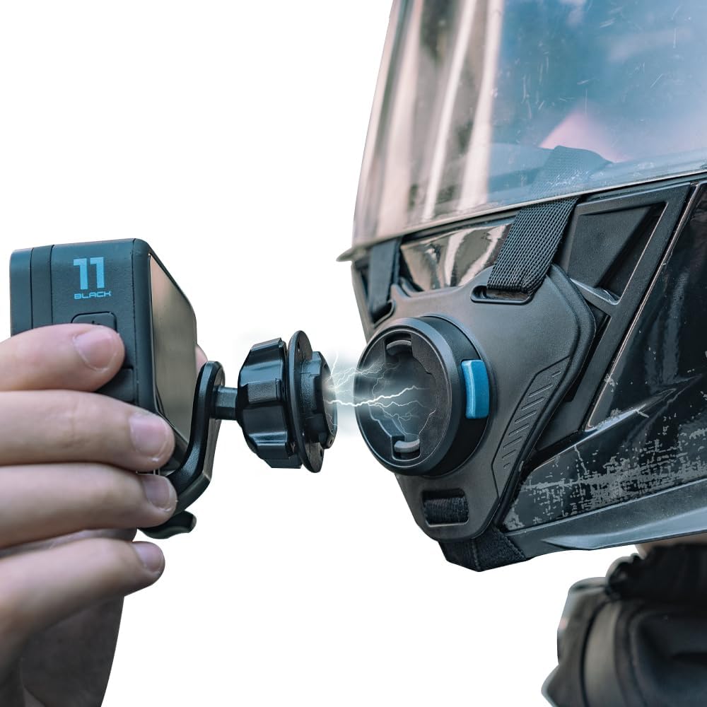 Sponsored Ad – Motorcycle Helmet Chin Strap Mount for Action Camera, 360° Rotation Magnetic Quick Release Mount, Compatible with Go pro Hero 12,11,10, 9, 8, 7, (2018), 6 5,DJI Osmo Action 4/3, AKASO, SJCAM and More