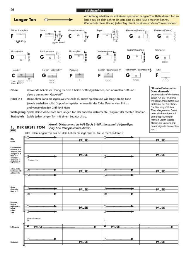 Essential Elements Band 1 - Partitur. Blasorchester. Enthält Online-Audio: Die komplette Methode für den Musikunterricht in Schulen uns Blasorchestern