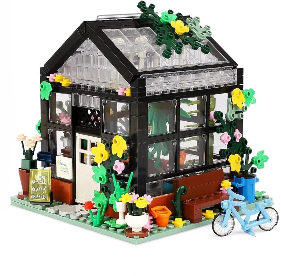 Flower House Building Blocks Set For Kids With LED Lights House Kit Gift On Birthday, Childern's Day, Or Special Occasion For Boys And Girls 6 Months Structural Warranty With 579+ Pcs