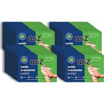 WiZ Hand Cleansing Wet wipes with Aloe Vera & Refreshing Fragrance - Pack of 200