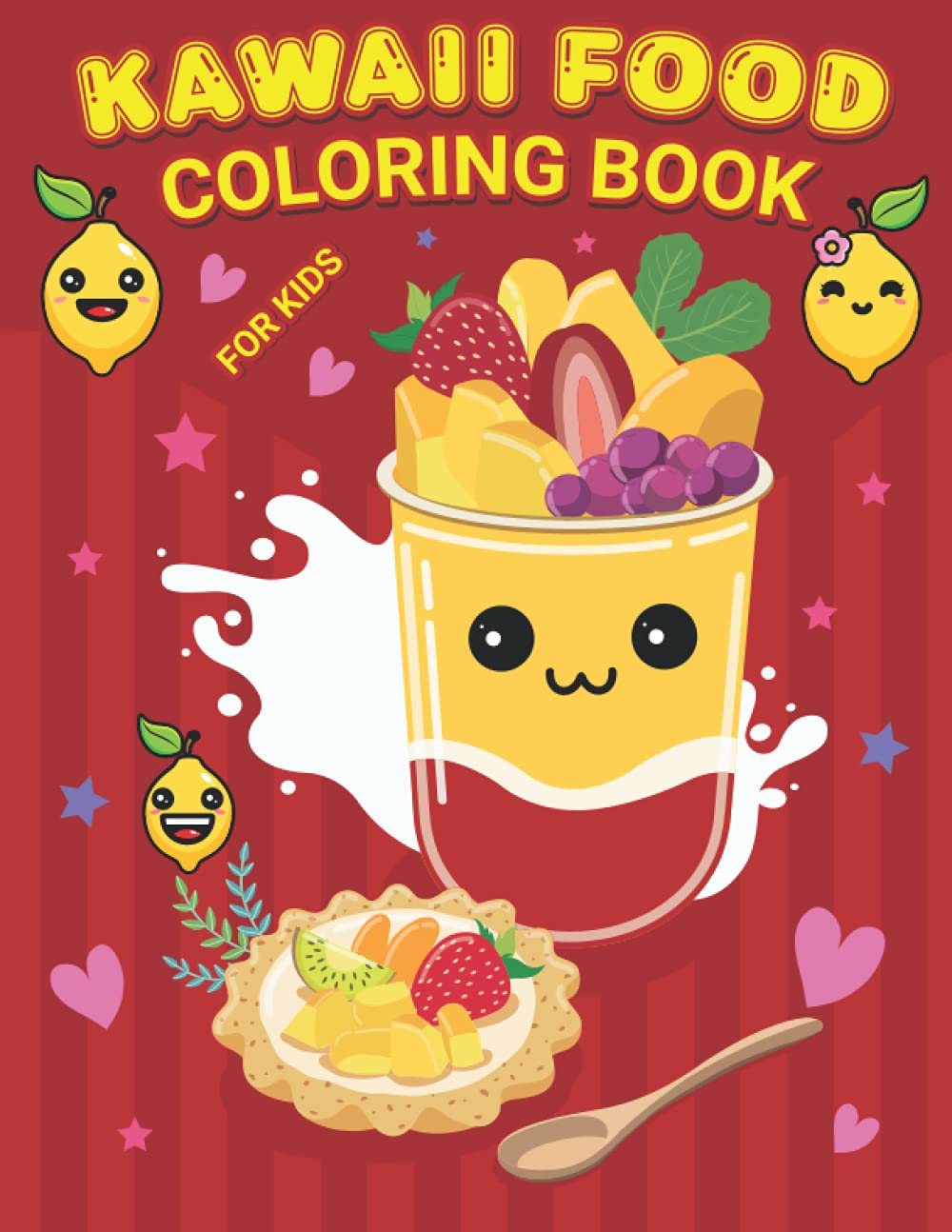 Kawaii Food Coloring Book For Kids