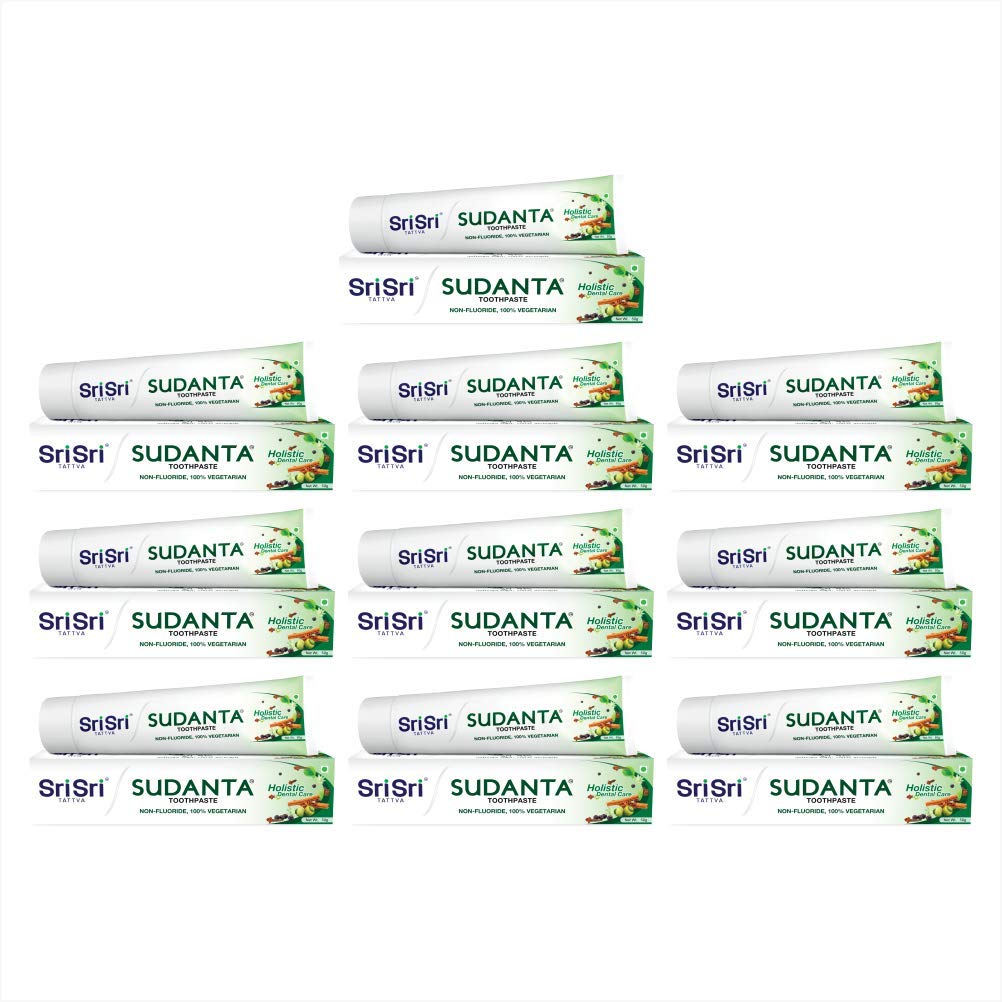 Sri Sri Tattva Sudanta Toothpaste, 50gm (Pack of 10) (B07H687M26) Amazon Price History, Amazon Price Tracker