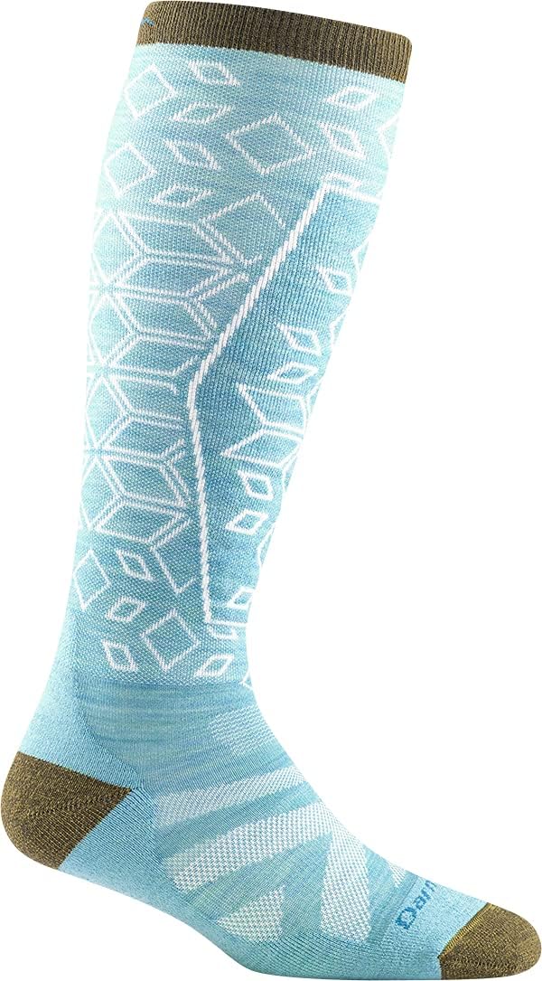 Darn Tough Women's Traverse OTC Lightweight with Padded Shin Ski and Snowboard Sock (Style 8022) -