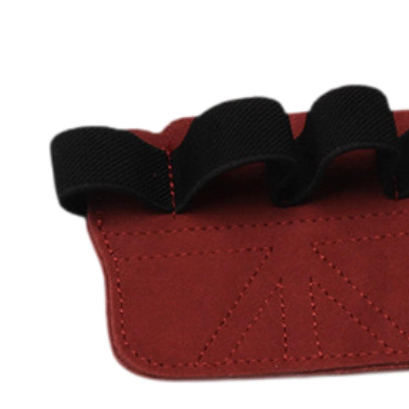 QSTDGVPW 1 Pair Weight Lifting Grips Pull up Grips Non Slip Hand Protector Gym Workout Gloves for Pull Ups Bodybuilding Exercise, Red