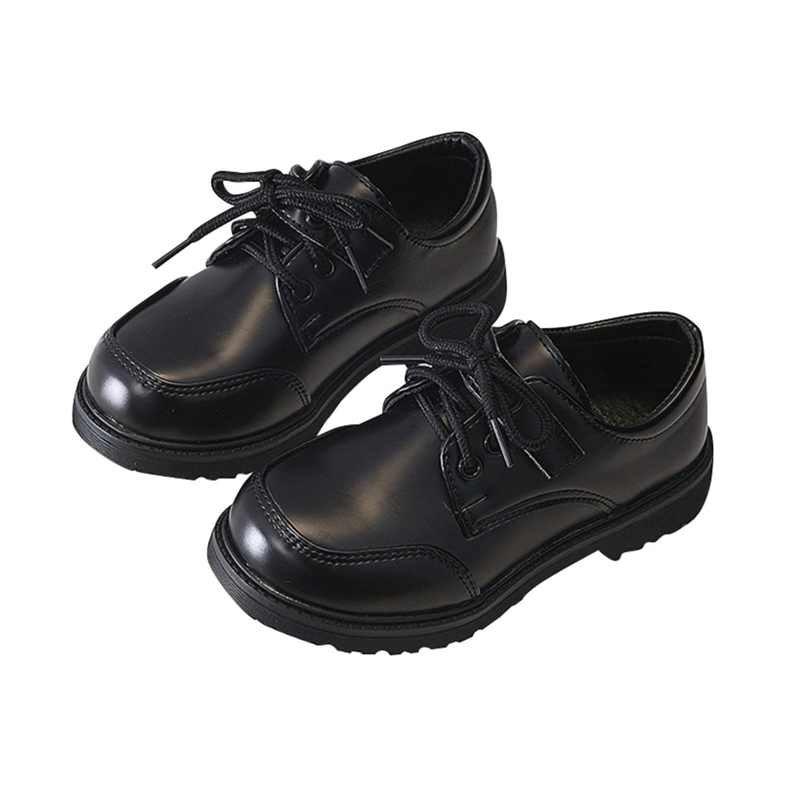 Chaussures de soirée 2026 pour garçon - Classiques et confortables - Avec capuchon à ailettes - Chaussures formelles à lacets - Élégantes - Pour l'école, les mariages, les fêtes - Vêtements
