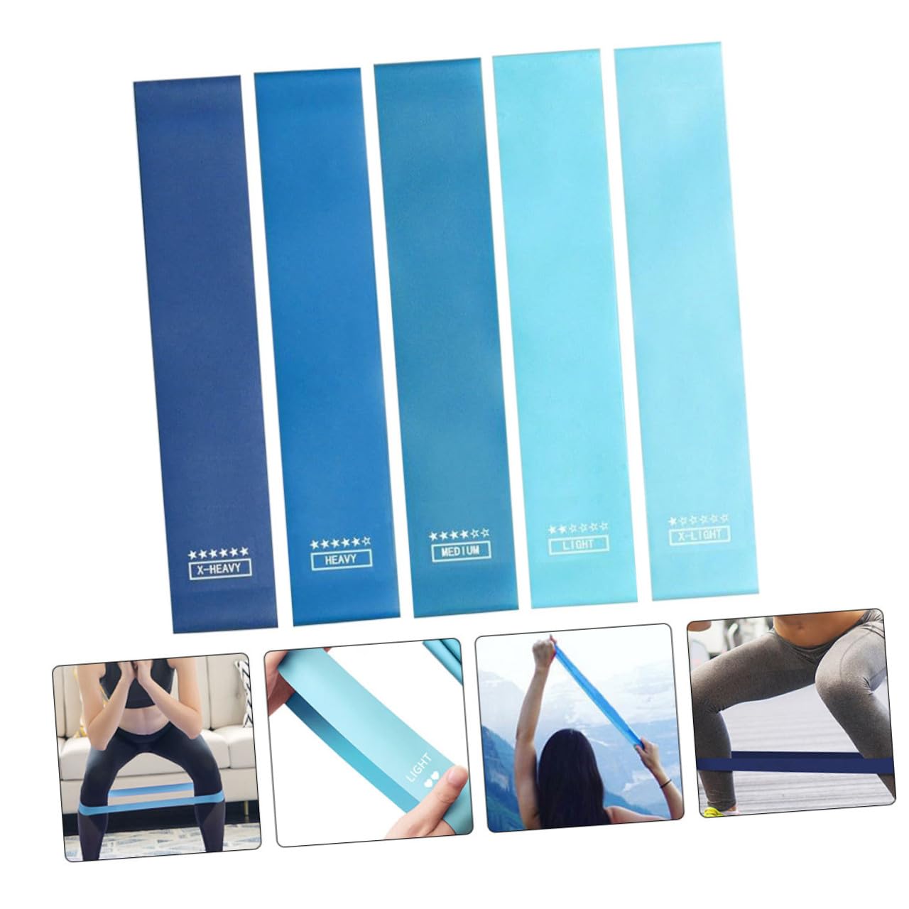TOYANDONA Banda Elástica Bandas Correas De Gimnasio Gym Straps Banda Elástico Ligas De Resistencia para Ejercicio Banda De Ejercicio Cinturón De Resistencia Al Ejercicio