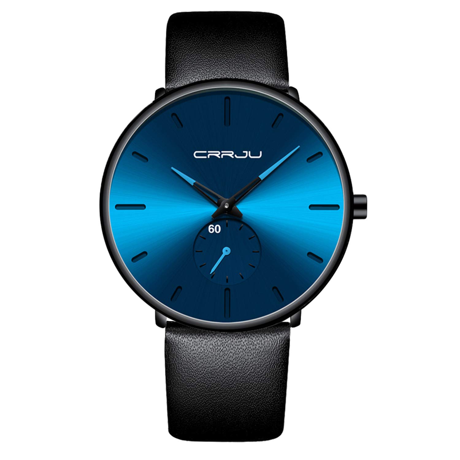 Mens Watches Ultra-Thin Minimalist Waterproof-Fashion Wrist Watch for Men Unisex Dress with Leather Band (B08BHN1V21) Amazon Price History, Amazon Price Tracker